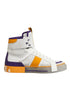 Dolce & Gabbana Multicolor Leather High Top Men Sneakers Shoes